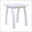 Table d'appoint en bois d'acacia en polyuréthane blanc, résistante aux intempéries et durable pour une utilisation intérieure et extérieure-1512207323