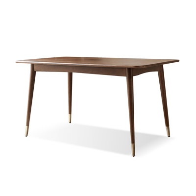 Brown Rectangular Solid Dining Table For Dining Room/Kitchen