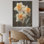 «Dewy Daffodils At Sunrise» - Art mural en bois jonquilles sur bois de pin naturel