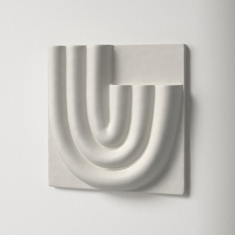 Handcrafted Square White Ceramic Wall Planter