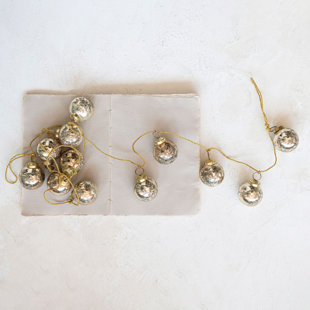 Creative Co-Op 28 Hanging Metal Bells on Jute Rope