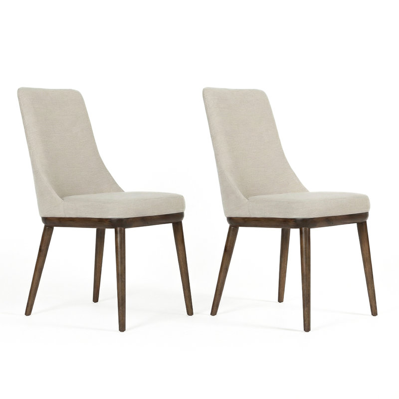 Chaise parsons Rosner, Mélange de polyester crème