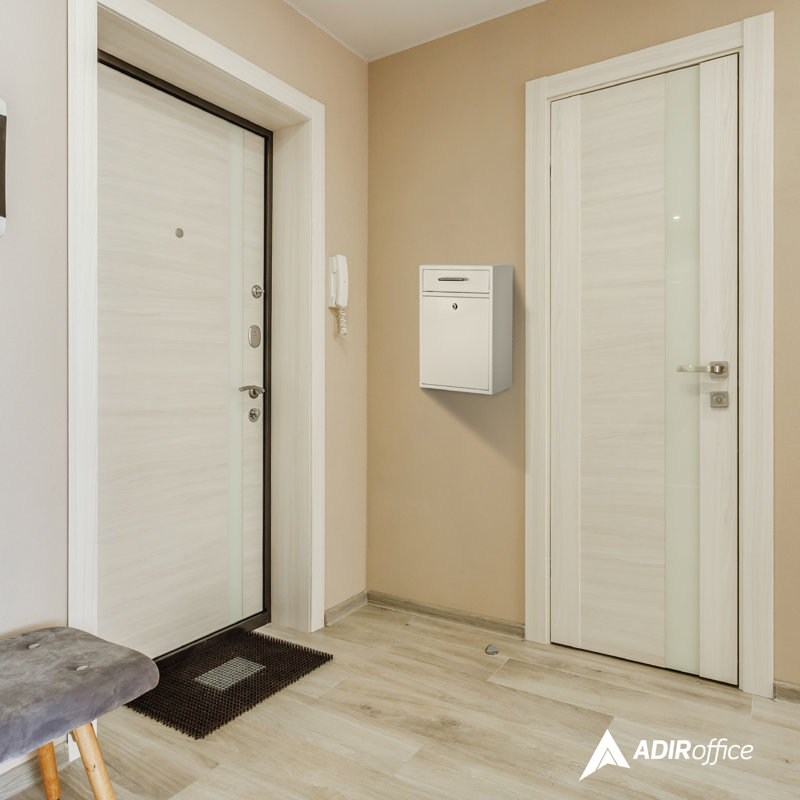 Key Locking Indoor Outdoor Wall Mounted Drop Box Mailbox