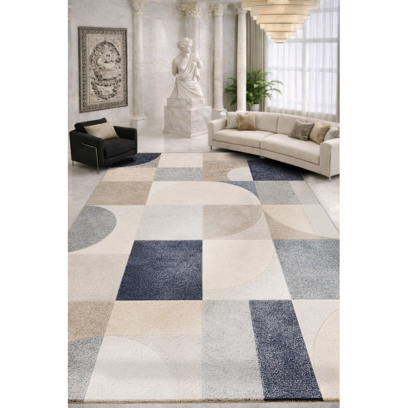 Tapis tissé à la crème Mosso, 2 pi 6 po x 4 pi 11 po