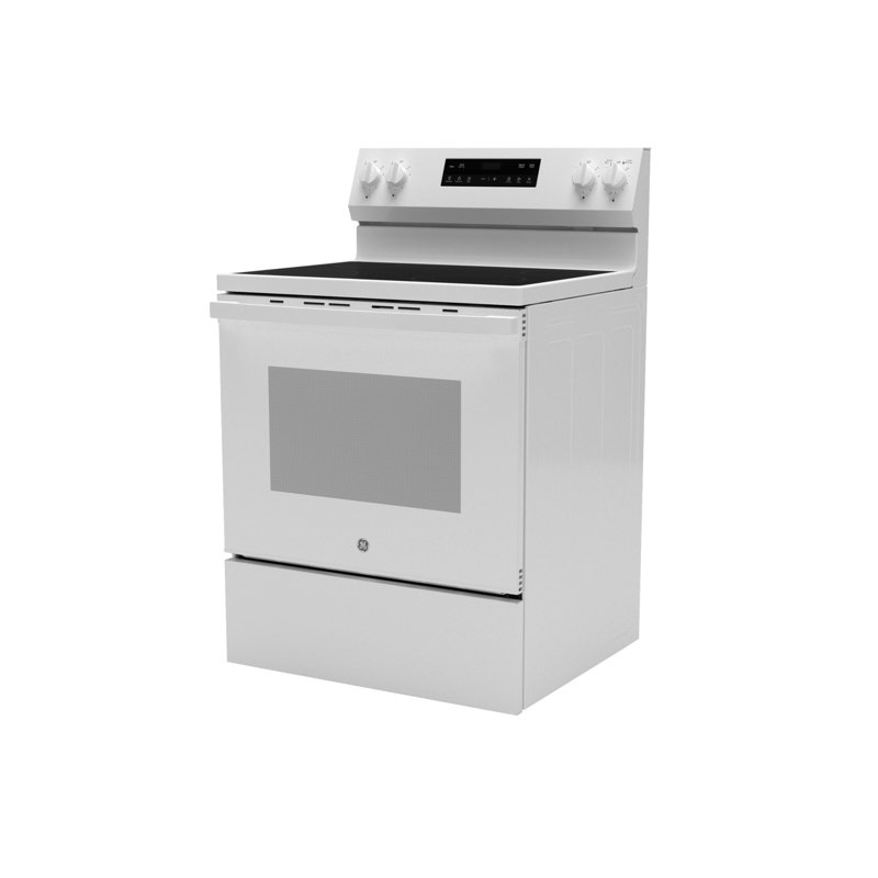 White 30" Free-Standing Self-Cleaning Electric Range