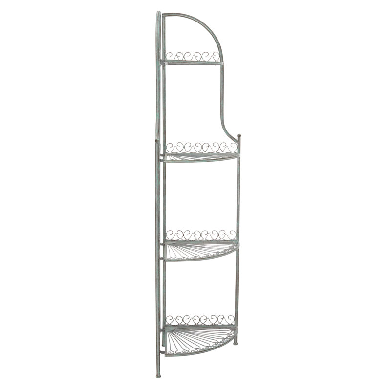 Saraland Corner Bookcase, Antique Green