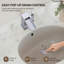 Robinet de salle de bain monotrou Waterfall, robinet d'évier à poignée simple avec bonde-133211188
