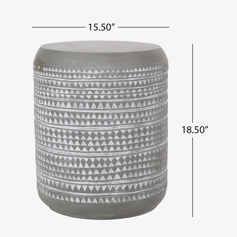 Outdoor LightWeight Concrete Side Table