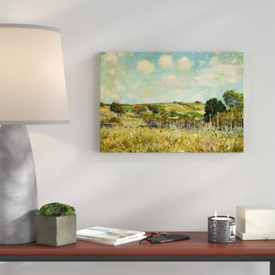 The Meadow by Alfred Sisley - Wrapped Canvas