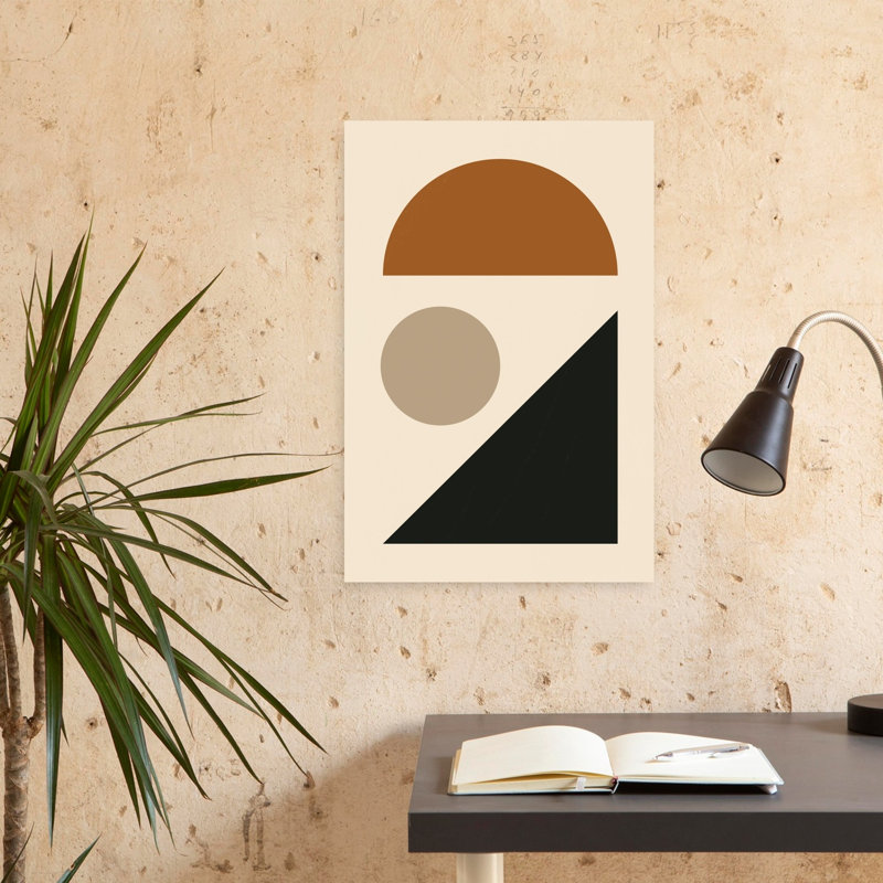 Contemporary Art Geometric Minimalist Abstract Wall Art by Little Dean - Wrapped Canvas Print, 60.96 cm H x 40.64 cm W