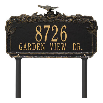 Butterfly Rose Personalized Garden Sign
