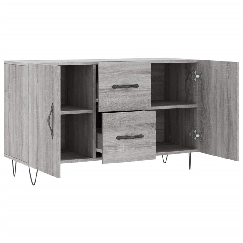 Marbut Sideboard 100x36x60 cm Engineered Wood, Grey Sonoma