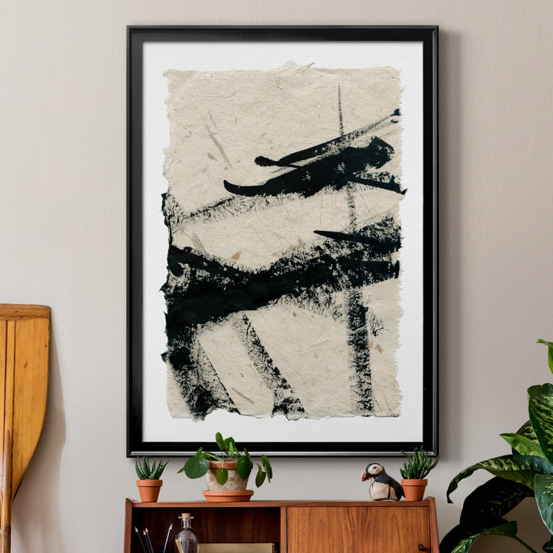 «Lines Crossed II», reproduction de cadre photo sur toile, Cadre noir, H 22,5 po x l 30,5 po x P 1,5 po