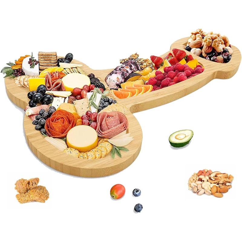 Natural Solid Wood Cheese Platter