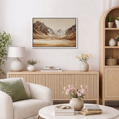 «Brown Mountain Valley», reproduction d'art numérique sur toile encadrée