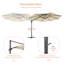 Parasol en porte-à-faux 11 po avec manivelle Shandice-1850242324
