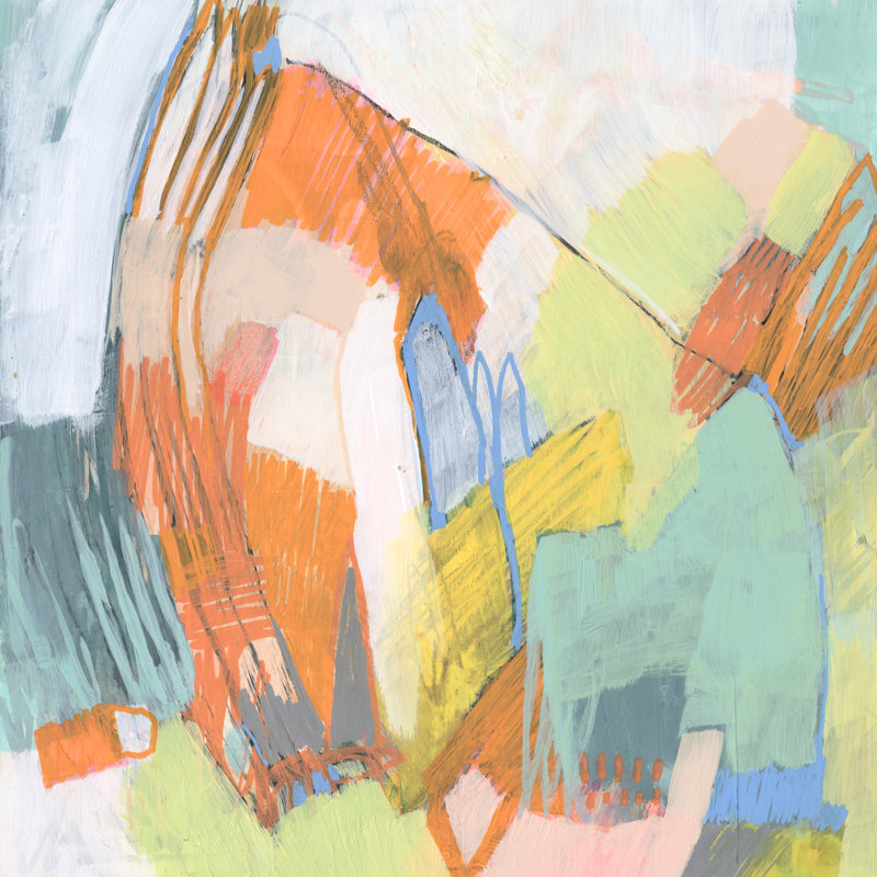 Candied Sherbet I by Jennifer Goldberger - Wrapped Canvas Painting, 91cm H x 91cm W x 3.8cm D