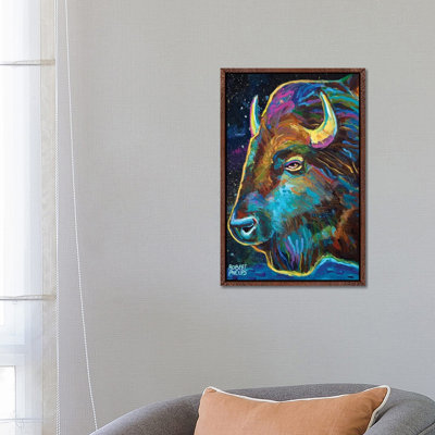 Galactic Buffalo 1 Piece Painting on Canvas