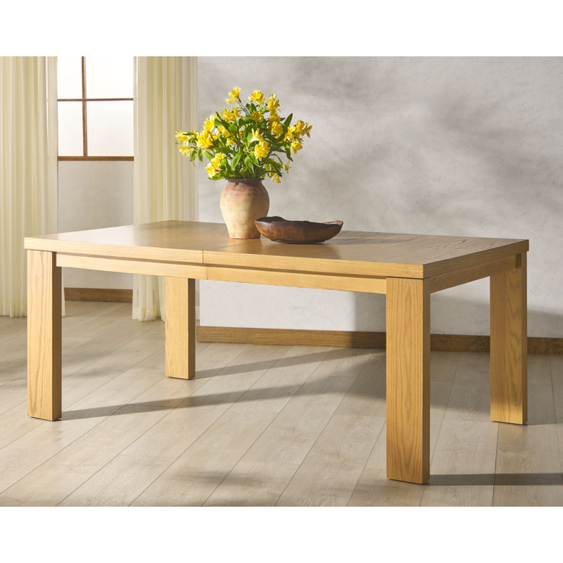 Desmond Extendable Wood Dining Table, Natural