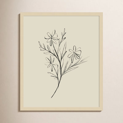 Line Drawn Flowers 1 Print
