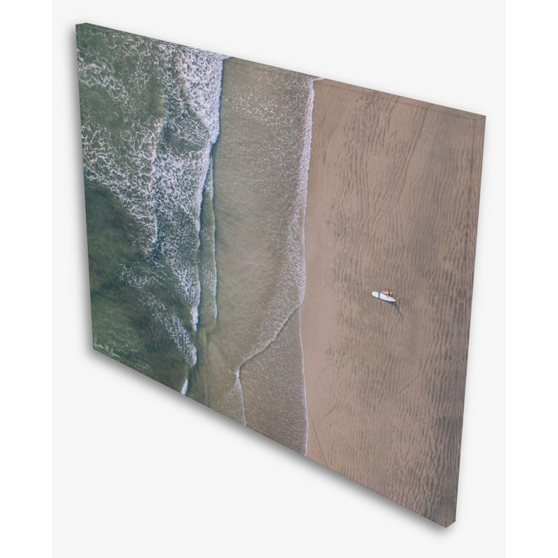 Salt + Water Framed Photographic Print Canvas, 24" H x 18" W x 1.25" D, Wrapped Canvas
