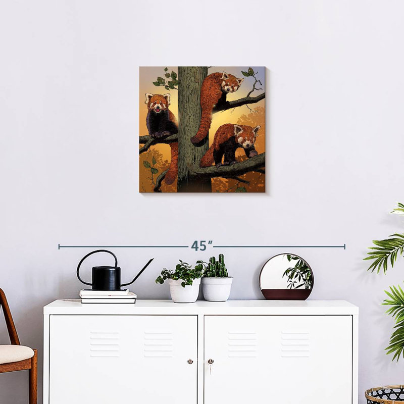 Brampt Red Pandas, 20" H x 20" W