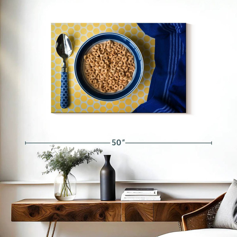 Céréales laiteuses pour le petit déjeuner, H 24 po x l 36 po