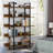 Kay Bookcase storage rack standing shelf 5-tier industrial Stable Bookshelf