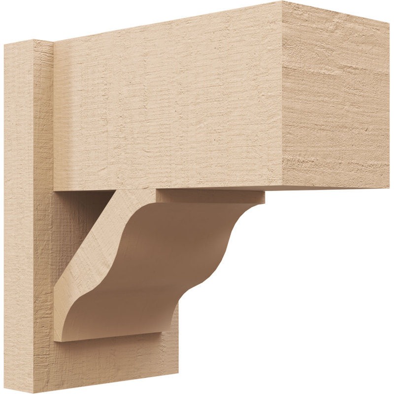 Bois de cèdre brut Funston Block TimberThane Perspector, brun clair apprêté, H 14 po x l 8 po x P 14 po