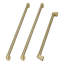 ZLINE Autograph Edition 36 in. Built-In Refrigerator Helix Handles (Set of 3) in Champagne Bronze-1436052125
