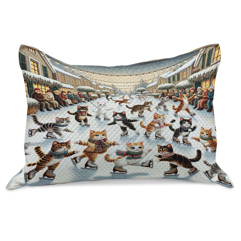 Housse de couette pour chat Ambesonne Cheery Kitties, H 20 po x l 36 po
