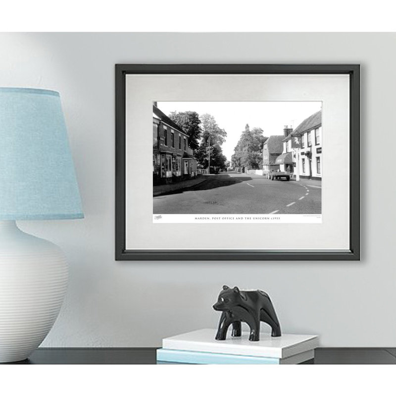 Marden, Post Office And The Unicorn C1955 by Francis Frith - Single Picture Frame Print, 28cm H x 36cm W x 2.3cm D