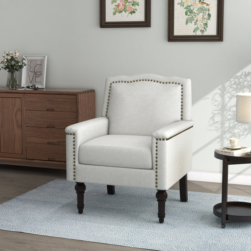 Upholstered Cotton Armchair