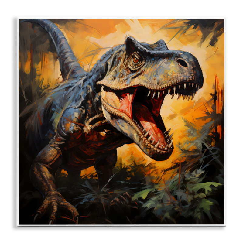 Angry Dinosaur Roaring Wall Plaque, design by Creative Studio