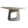 Sereno Round Walnut Wood Dining Table