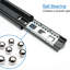 bingltd- Glissières de tiroir noires à 3 sections à extension complète et quincaillerie 14 pouces, capacité de 150 lb (10 paires)-124064844