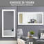 Miroir mural blanc sur pied, sur pied, sur pied et sur pied