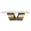 Livianna Aluminum Coffee Table, Brass