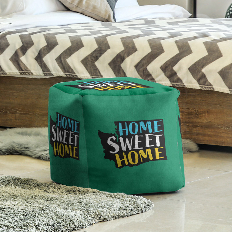 Repose-pieds à cubes washington the home, Vert foncé
