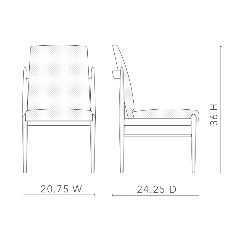 Everett Upholstered Dining Chair, Driftwood