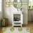 20" Shaker White Mini Freestanding Bathroom Vanity with Integrated Ceramic Sink & Soft‑Close Door