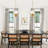 17" 3 - Light Gold Hanging Pendant With Glass Shade