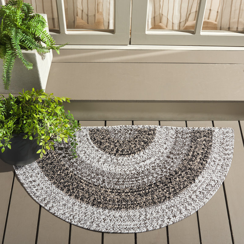 Tapis intérieur / extérieur Burgan, Demi-cercle 2 pi x 4 pi