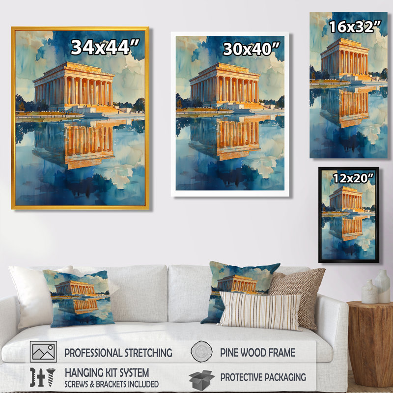 Mullens - Architecture, reproduction d'art sur toile, Noir, H 20 po x l 12 po, Reproduction encadrée sans passe-partout