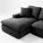 39.4" Left‑Facing Chenille Chaise