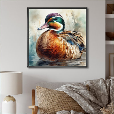 Magnificent_Male Duck IV - Duck Canvas Wall Art