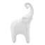 Figurine décorative d'éléphant en céramique avec style glamour pour la décoration intérieure - objet de sculpture animalière moderne pour le bureau, ou décorations pour le salon blanc-230324744-230324743