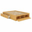 Modern Platform Bed Frame with 4 Drawers & Hydraulic Lift Footboard Storage, No Headboard-1329189403