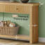 Console en bois avec tiroirs