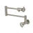 Kingston Brass Webb Two-Handle 1-Hole Wall Mount Pot Filler Faucet with Knurled Handle-88082928